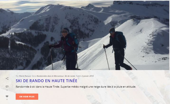 ski de randonnée au Baus de la Frema - Ski de rando dans le Mercantour